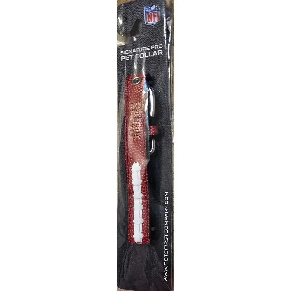 NFL SAN Francisco 49ERS Limited Edition Heavy-Duty Leather Dog Collar